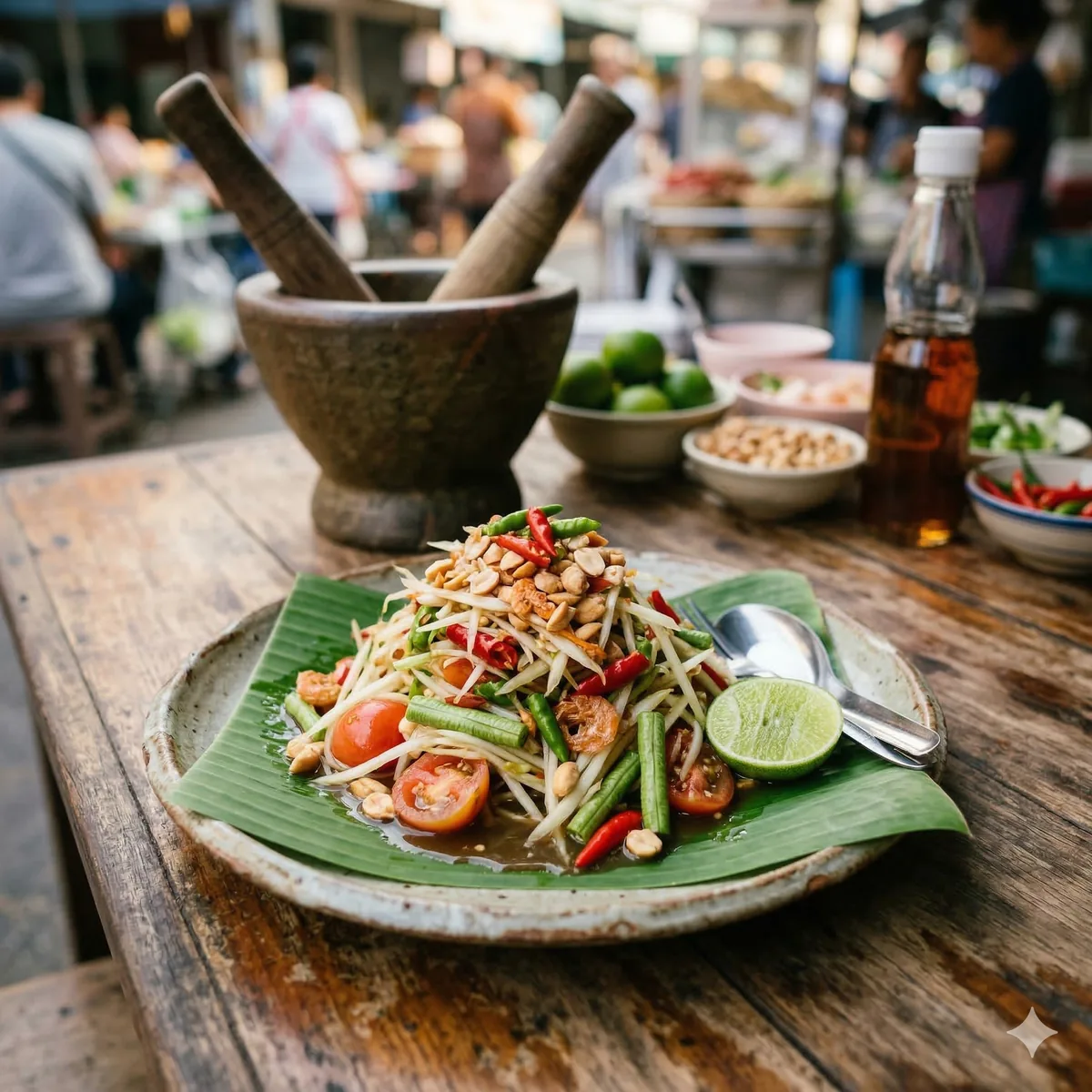 Green papaya som tam salad