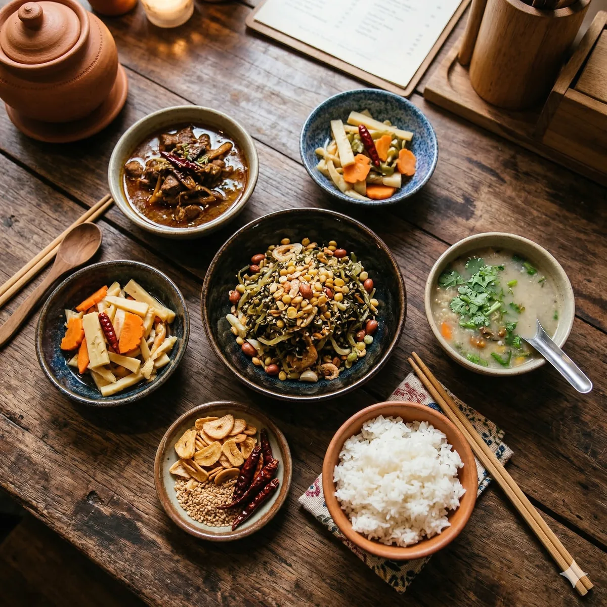 Myanmar restaurant dishes